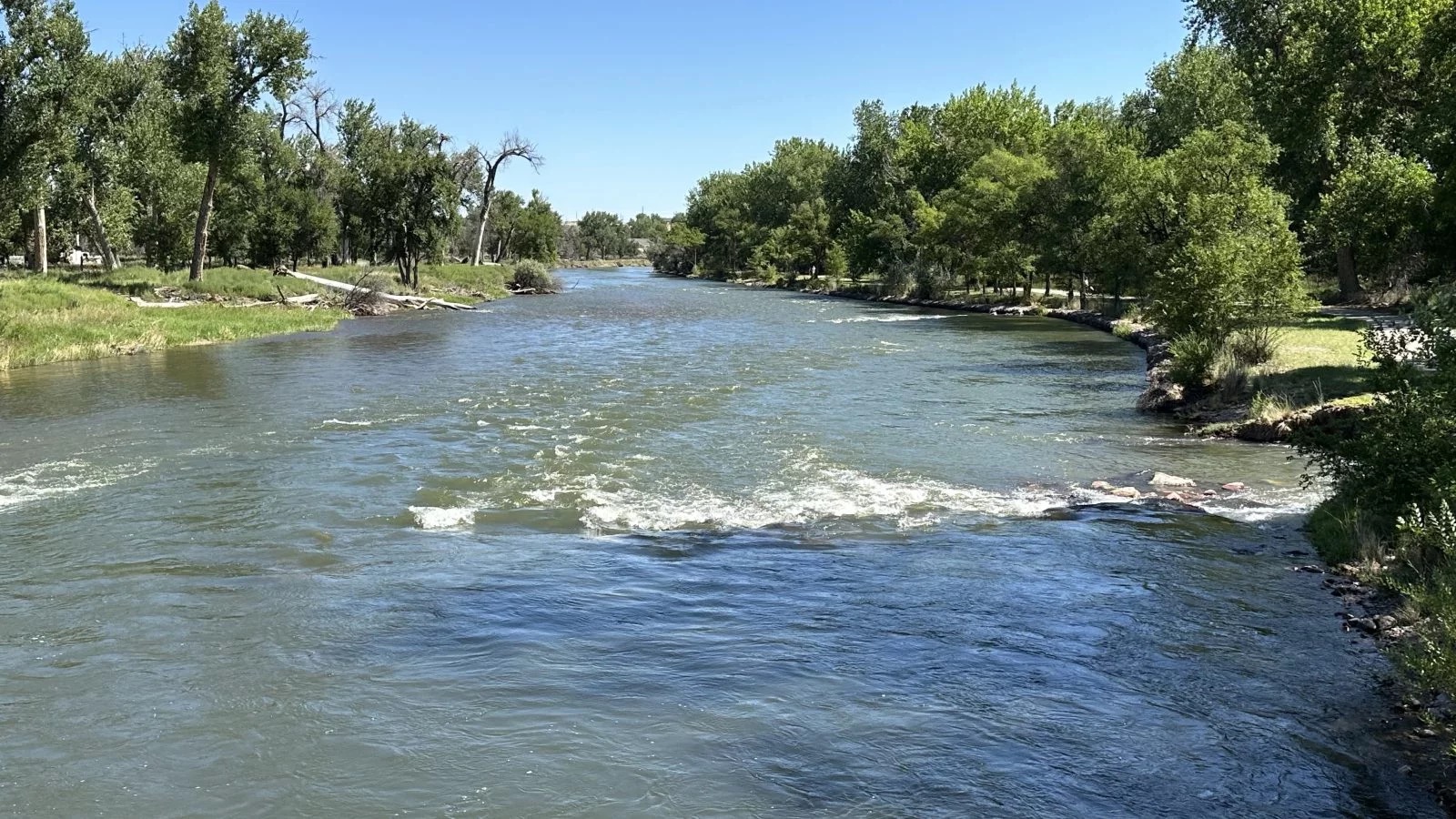 The Arkansas River near Pueblo, Colorado